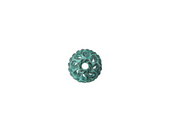 Mykonos Copper (plated) Patina Ornate Roped Bead Cap 10mm