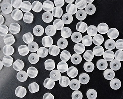 Czech Glass Matte Crystal Round 4mm