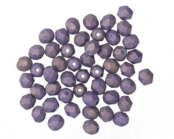 Czech Glass Pacifica Elderberry Fire Polished Round 4mm