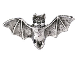 Green Girl Pewter Bat Pendant 42x23mm