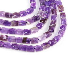 Amethyst (Multi-A) Microfaceted Rectangle 10x8mm