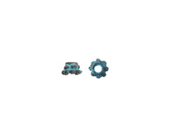 Mykonos Copper (plated) Patina Bali Style Tiered Tiny Bead Cap 3x5mm