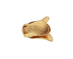 Brass Tulip Petal Bead Cap 17x14mm
