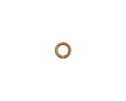 Nunn Design Antique Gold (plated) Textured Jump Ring 6mm, 16 gauge