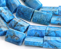 Larimar Blue Crazy Lace Thin Pillow 20x15mm