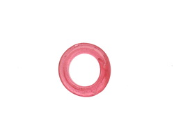 African Recycled Glass Raspberry Dogon Mini Ring 10-14mm