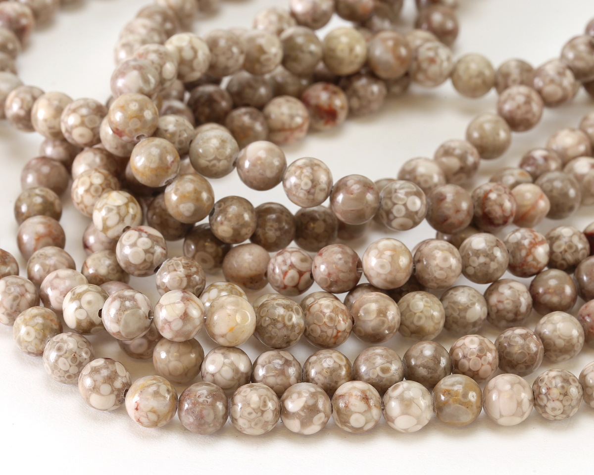 Orbicular Jasper Round 6.5-7mm