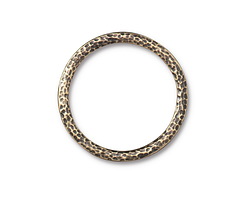 TierraCast Antique Brass (plated) 1.25" Hammertone Ring 32mm