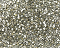 TOHO Black Diamond (with Silver Lining) Round 8/0 Seed Bead