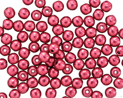 Czech Glass ColorTrends: Sueded Gold Lily Pad Round 4mm