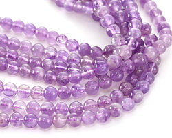 Lavender Amethyst (dark) Round 6mm