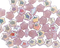 Czech Glass Pink Opal AB Star 6mm