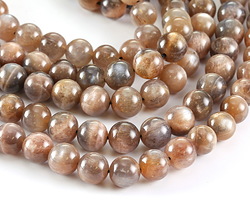 Moonstone (dark) Round 8-9mm Beads