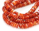 Carnelian (natural, dark) Saucer 4x10mm