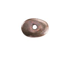 Mykonos Metalized Ceramic Antique Copper Oval Washer 15-18mm
