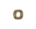 Mykonos Antique Brass (plated) Ribbed Openwork Square Frame 13mm