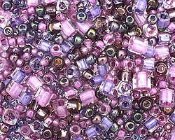 TOHO Kawaii Purple/Green Seed Bead Mix