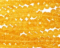 Marmalade Crystal Faceted Rondelle 6mm