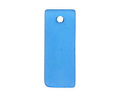 Pacific Blue Beach-Style Glass Bottle Curve Rectangle 14x35mm