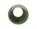 Tagua Nut Forest Green Gypsy Hoop 25mm