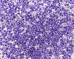 Miyuki Delica Sparkling Amethyst Lined Crystal (DB0923) 11/0 Seed Bead