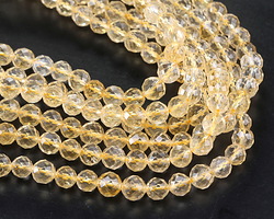 Citrine (A) Microfacted Round 5-6mm
