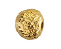 Mykonos Metalized Ceramic Gold Textured Round 19-21mm