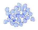 Czech Glass Light Sapphire Small Heart 6mm