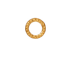 TierraCast Gold (plated) Medium Hammertone Ring 13mm