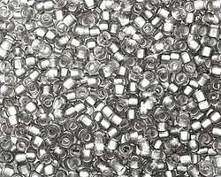TOHO Black Diamond (with Frosted Silver Lining) Round 8/0 Seed Bead