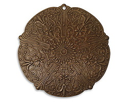 Vintaj Natural Brass Rhapsody Medallion Pendant 47mm