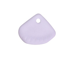 Periwinke Beach-Style Glass Clam Shell Drop 25x21mm