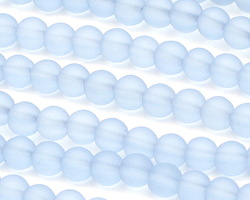 Periwinkle Beach-Style Glass Round 4mm