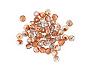 Czech Glass Crystal w/ Copper AB Fire Polished Round 3mm