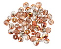 Czech Glass Crystal w/ Iris Copper Fire Polished Round 4mm