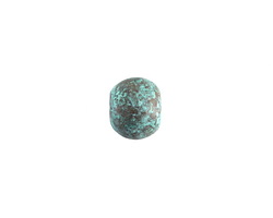 Mykonos Metalized Ceramic Copper Patina Rondelle 8.5x10mm