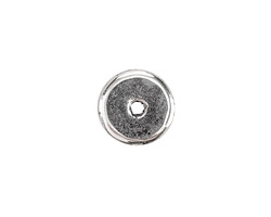 Mykonos Metalized Ceramic Antique Silver Washer 3x13mm