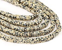 Dalmatian Jasper Squaredelle 3x6mm