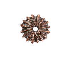 Mykonos Antique Copper (plated) Sea Urchin Spacer 6x20mm