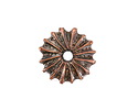 Mykonos Antique Copper (plated) Sea Urchin Spacer 6x20mm