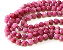Ruby (A) Microfaceted Round 8mm