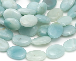 Amazonite (multi-color) Puff Oval 20x15mm