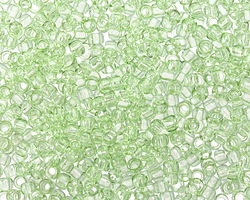 TOHO RE:Glass Transparent Green Round 8/0 Seed Bead