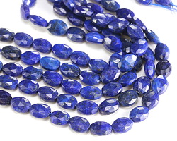 Lapis (Color Enhanced) Microfaceted Oval 10x8mm