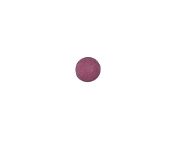 Matte Ruby Resin Round Cabochon 6.5mm