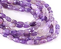 Dogtooth Amethyst Faceted Rice 9-10x6-6.5mm