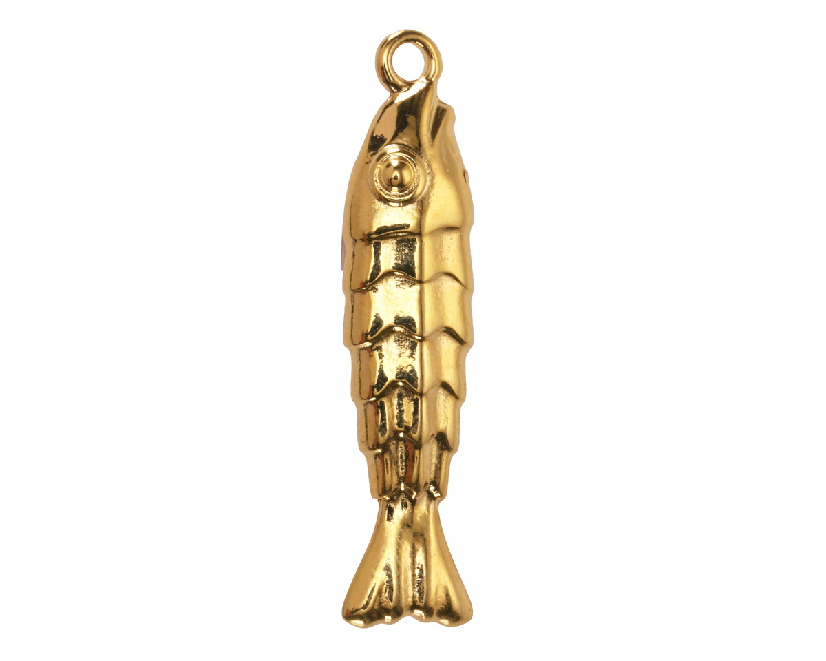 24K Gold (plated) Fish Focal 8x32mm
