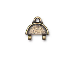 TierraCast Antique Brass (plated) Hammertone 2-1 Link 14x14mm
