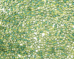 TOHO Lime Green (with Opaque Green Lining) Round 11/0 Seed Bead