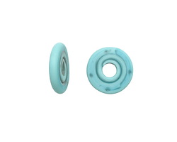 A Beaded Gift Turquoise Glass Mini Disc 12-14mm
